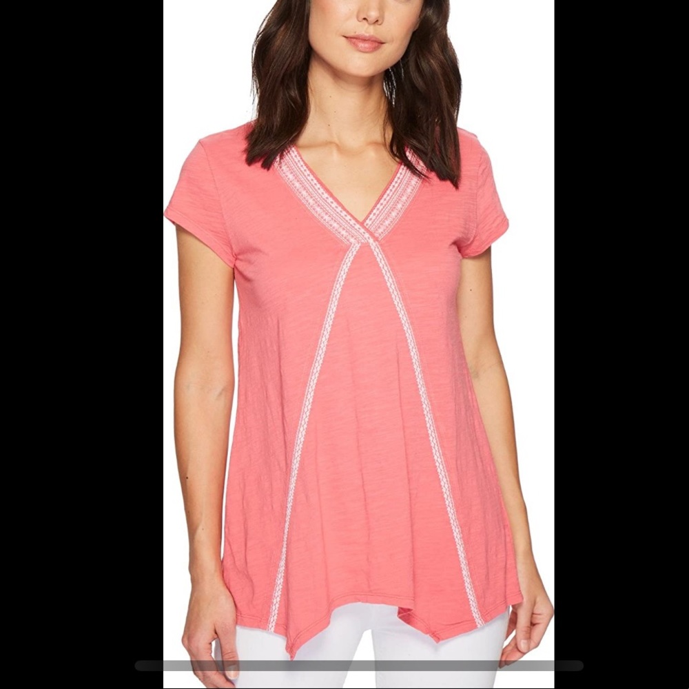 NWT
Mod-o-doc Slub Jersey Embroidered Short Sleeve